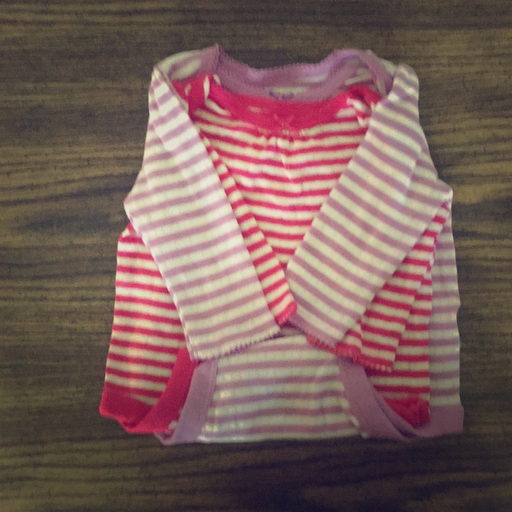 3-6 month long sleeve onesies